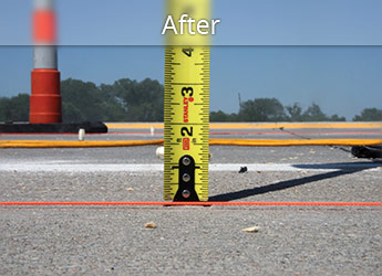 After leveling Pittsfield roadway with PolyLevel®