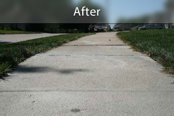 After photo of PolyLevel® concrete sidewalk repair in Worcester